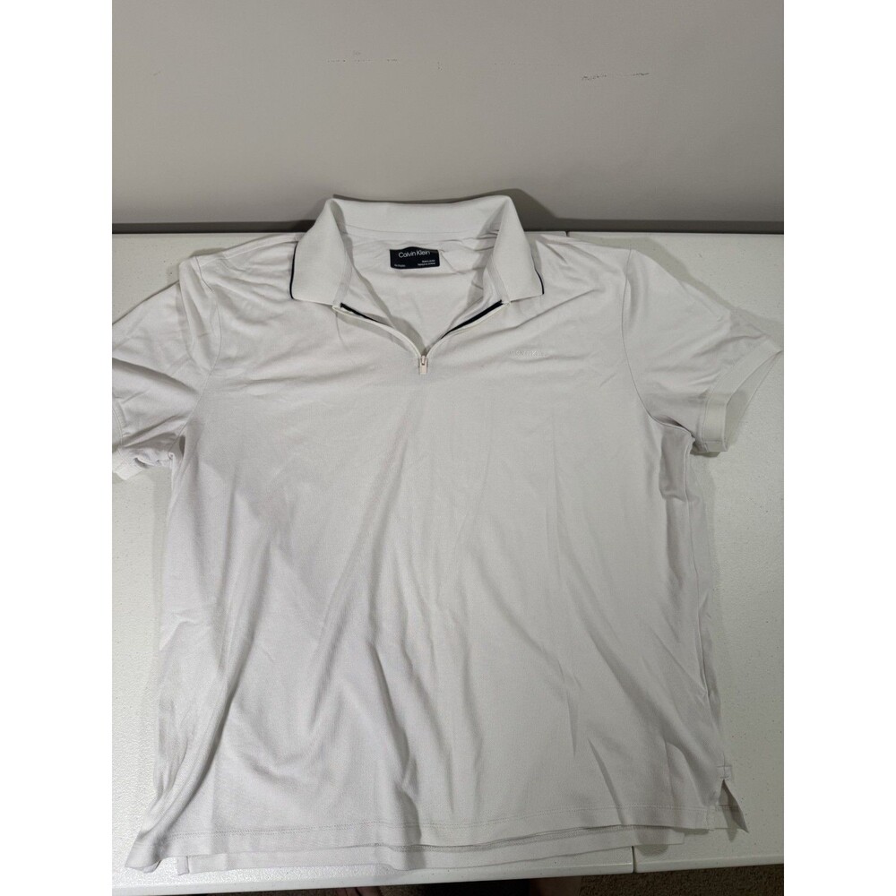 Calvin Klein Polo Shirt Men's XXL zipper